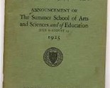 Official Register of HARVARD University 1925 Catalog School Arts &amp; Sciences - £39.43 GBP