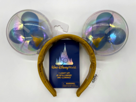 Disney Parks WDW 50th Anniversary Light Up Balloons Minnie Mouse Ears Headband - £31.54 GBP