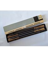 Set Of 4 MCM Laurids Lonborg Stainless Teak Fondue Forks Copenhagen Denm... - $374.81 MXN