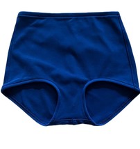 Vintage 60s Boys Swimsuit Blue Nylon Knit Bathing Suit Brief Style Big Boy Sz 16 - £26.88 GBP