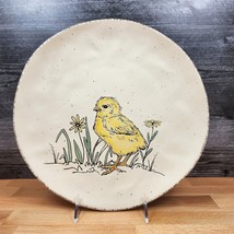 Spring Chick Plate Dinner Decorative Embossed Chickadee 10.5&quot; by Blue Sky - £11.17 GBP