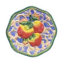 Fitz and Floyd Classic Florentine Canape Accent Plate Apple 3D Wall Hanging - £17.22 GBP