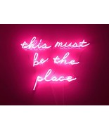 New This Must Be The Place Neon Sign Acrylic Aesthetics Glass Light Gift... - £195.93 GBP