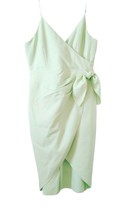 BCBGeneration lime green wrap sleeveless dress with bow 4 - £47.18 GBP