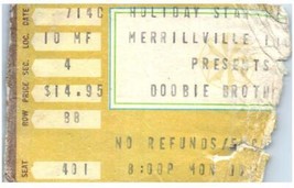 Vintage Doobie Brothers Ticket Stub Merrillville Indiana - £19.46 GBP