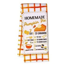 Fall Kitchen Dish Towel Pumpkin Pie Autumn Kitchen Towels Decorative Set Farm Ho - £22.30 GBP