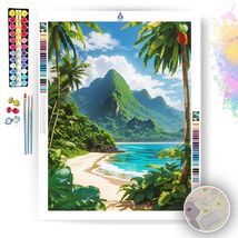 Tropical Island Paradise - Paint by Numbers - £23.37 GBP+