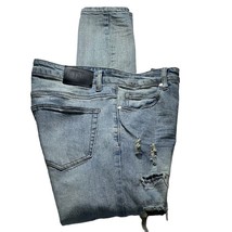 THRT JEANS Classic 5 Pocket Med Wash Distressed / Destroyed Mens Size 36 Cotton - £30.92 GBP