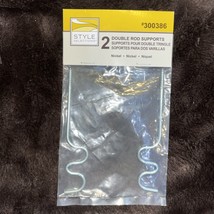 Style Selections #300386 2- Double Rod Supports - $6.16