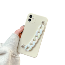 Anymob iPhone Case Multicolor Marble Chain Soft Silicone Bracelet Phone ... - £19.50 GBP