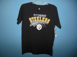 Boys NWT Pittsburgh Steelers Black Tee XLarge 14/16 NFL - £8.61 GBP