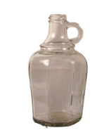 Octagonal Pint Jug with Handle Vintage Clean Clear Glass - $170.35 MXN