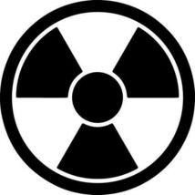Radioactive Sign Vinyl Decal Sticker Different colors &amp; size for Cars/Bikes - $4.40+