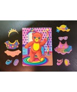VTG Lisa Frank Ballerina Bear Picture Play Sticker Set Restickable Vinyl Clings - $98.99