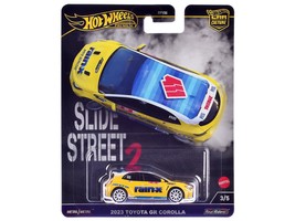 2023 Toyota GR Corolla "Rain X" Yellow "Slide Street 2" Series Diecast Model Car - $725.58 MXN