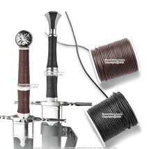 Round Leather Cord 27 Yd Spool Jewelry Design Crafting Apparel Bracelets - $13.98