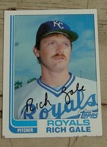 Rich Gale, Royals,  1982  #67 Topps  Baseball Card,  GOOD CONDITION - £0.77 GBP