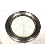 Sterling Wine Decanter Coaster Cut Glass Pattern Heavier Rim VTG Signed ... - $854.49 MXN