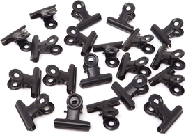 Honbay 20PCS 30Mm(1.2Inch) Black Metal Bulldog Clips Hinge Clips for Doc... - £9.90 GBP