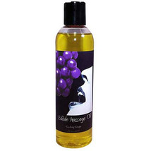 Earthly Body Edible Massage Oil Grape 8oz. - £22.41 GBP