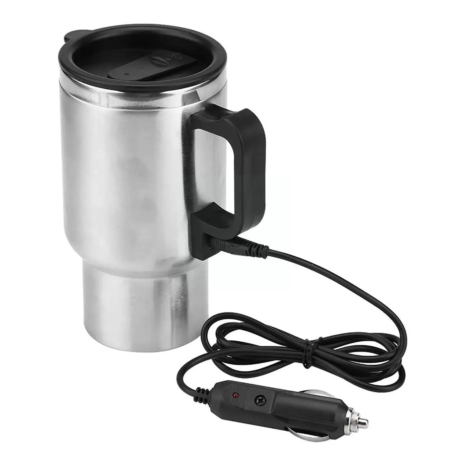 450ML 12V Car Heating Cup USB Heating Bottle Drink Cable Travel Electric Mug - £15.23 GBP