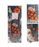 PIckle &amp; Dot Fall Autumn Cat Dog Pumpkin Oversized Plush Throw Blanket 6... - £47.68 GBP