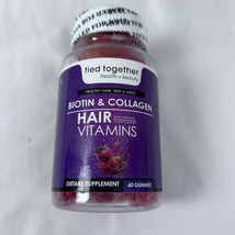 Tied Together Biotin &amp; Collagen Hair Vitamins 60 Gummies exp: 12/2026 - $224.18 MXN