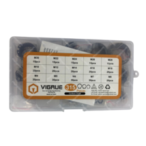 VIGRUE 315 Pieces External Circlip Snap Retaining Clip Ring Set Carbon S... - $17.81
