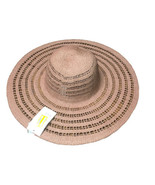 A New Day Pink Colored Adjustable Straw Sun Hat - £10.93 GBP