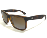 Ray-Ban Sunglasses RB4165 JUSTIN 865/T5 Matte Tortoise Frames with Brown... - $204.78