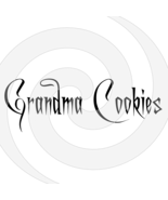 Grandma Cookies Font 3smp-Digital ClipArt-Art Clip-Gift Tag-T shirt-Holiday - $37.17 MXN