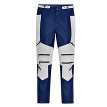 Electric Blue and Pristine White Leather Pant Mens - $145.00