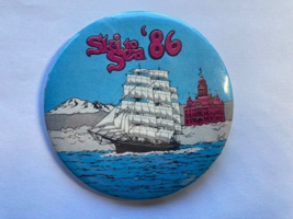 Vintage Ski to Sea 1986 Washington State Events Collectible Pin 3&quot; Origi... - $9.50