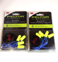 3M Peltor Sport Blasts - 2x Disposable Earplugs, Corded Neon Yellow #97081 - £9.48 GBP