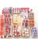 Lot 100 Rubber Stamps Wood Mount 8 Complete Sets of Stampin&#39; Up! Most Un... - $1,870.71 MXN