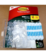 3M Command Indoor Outdoor Light Clips 44 Clips & 50 Strips - £10.17 GBP