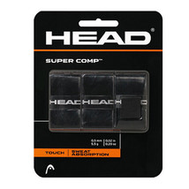 HEAD Super Comp Tennis Over Grip Cushion Tapes Racket Black 0.5mm 1 PC 2... - $16.90