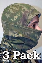 3 PACK Camouflage Men&#39;s Balaclava Face Mask UV Wind Protection TRANSITIO... - $391.25 MXN