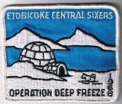 Etobicoke Central Sixers Operation Deep Freeze Iron On Sew On Patch 3 x 3 1/2&quot; - £3.71 GBP