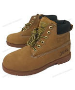 Boys Boots Nubuck Leather Hiking Waterproof Work Childrens Youth Shoes S... - €21,24 EUR+