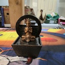 Tabletop Buddha Fountain with LED Light – Pump Needs Repair/Replacement - $364.52 MXN