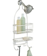 Idesign - 61974 York Metal Wire Hanging Shower Caddy, Extra Wide, Pearl ... - $47.97 CAD