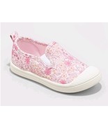 Toddler Girls Size 5 Kaleigh Slip-on Sneakers - Cat &amp; Jack- Pink - $10.99
