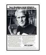 1978 Sinclair Microvision Portable TV Vintage Print Ad Terry Bradshaw Wa... - £8.30 GBP