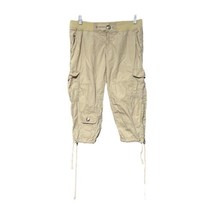 Abercrombie Fitch Womens Tan Cotton Pockets Stretch Cargo Crop Pants Size 4 - £15.12 GBP