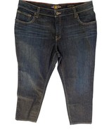 Lucky Brand Ginger Capri Dark Wash Jeans Size 18W Regular Straight Leg - €24,46 EUR