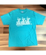 Vintage 80s Sanibel Island FLORIDA T Shirt SINGLE STITCH Sz XL Blue Peli... - $27.13 CAD