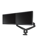 ESI EDGE2 Black Heavy Duty Dual Arm Monitor Stand Desk Mount Adjustable ... - $118.80