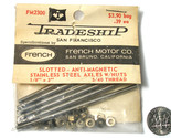 10pc TRADESHIP Slot Car STAINLESS STEEL AXLE 1/8&quot;x3&quot;  5/40 Thread FM2300... - £35.38 GBP