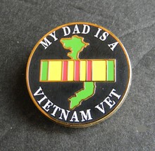 My Dad Is A Vietnam Vet Veteran Ribbon Lapel Hat Pin Badge 1 Inch - £4.42 GBP